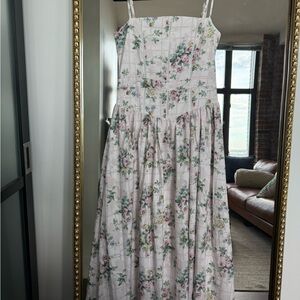 Floral Maxi Dress with Spaghetti Straps